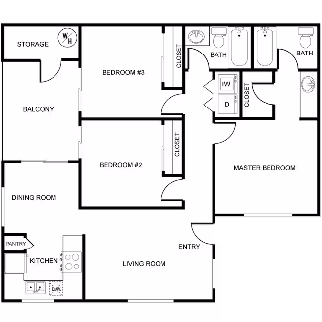 Unit AUCMUE 233 floor plan